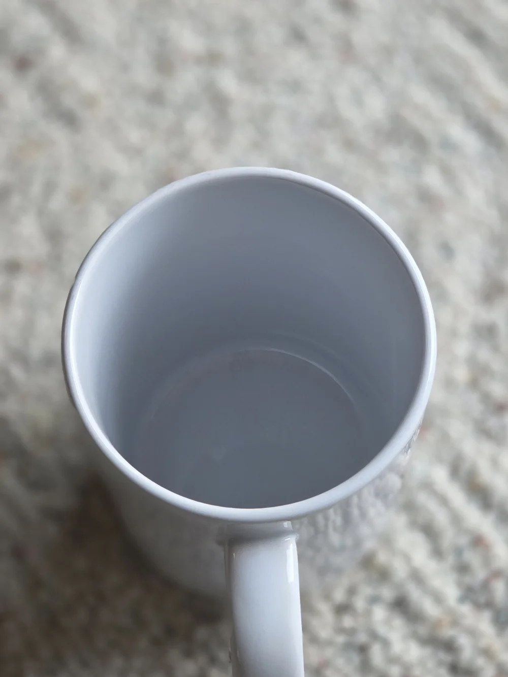 White Ceramic Cat Mug - 'It's Too Peopley Outside'
